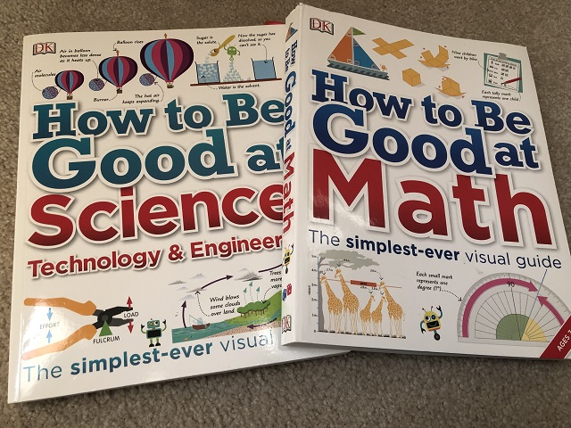 How to be Good at Math、How to be Good at Science, Technology, and Engineeringの表紙写真。